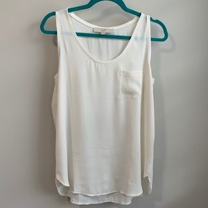 Loft blouse tank size M. Cream.